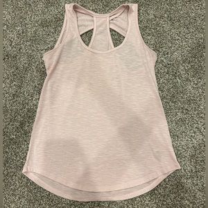 pink cut out workout top